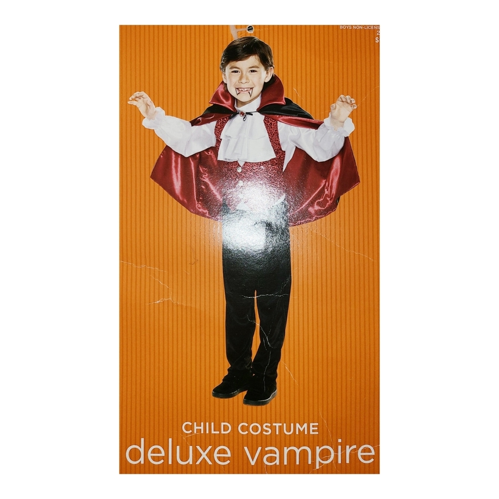 Deluxe Child Vampire Halloween Costume Size Large 8/10